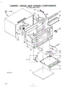 04 - Cabinet, Hinge, And Stirrer parts for Whirlpool REM76001 / from AppliancePartsPros.com