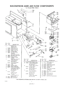 06 - Magnetron And Air Flow parts for Whirlpool REM76001 / from AppliancePartsPros.com