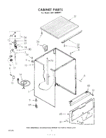 02 - Cabinet parts for Whirlpool Dishwasher SHF6000W1 / from AppliancePartsPros.com