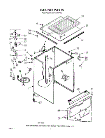 02 - Cabinet parts for Whirlpool SAF600W3 / from AppliancePartsPros.com