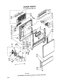 04 - Door parts for Whirlpool SAF600W3 / from AppliancePartsPros.com