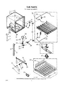 06 - Tub parts for Whirlpool SAF600W3 / from AppliancePartsPros.com