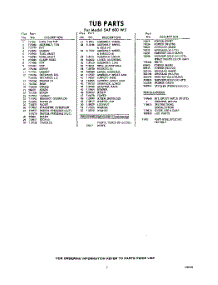 07 - Lit / Optional parts for Whirlpool SAF600W3 / from AppliancePartsPros.com