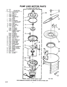 08 - Pump & Motor parts for Whirlpool SAF600W3 / from AppliancePartsPros.com