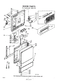 04 - Door parts for Whirlpool SDF7800W0 / from AppliancePartsPros.com