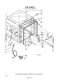 06 - Tub parts for Whirlpool SDF7800W0 / from AppliancePartsPros.com