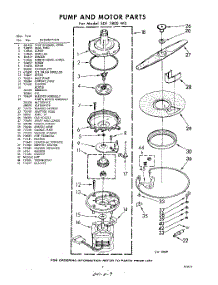 09 - Pump And Motor parts for Whirlpool SDF7800W0 / from AppliancePartsPros.com