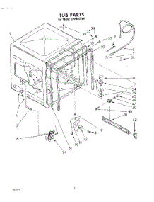 06 - Tub parts for Whirlpool Dishwasher SHF6002W0 / from AppliancePartsPros.com