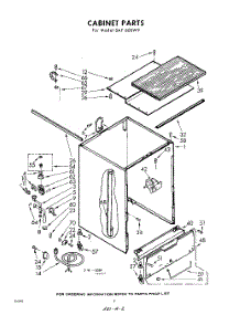 02 - Cabinet parts for Whirlpool SAF600W9 / from AppliancePartsPros.com