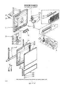 04 - Door parts for Whirlpool SAF600W9 / from AppliancePartsPros.com