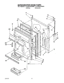 06 - Refrigerator Door parts for Whirlpool Refrigerator ET22PKXAN01 / from AppliancePartsPros.com