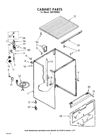 02 - Cabinet parts for Whirlpool Dishwasher SHF7800W1 / from AppliancePartsPros.com