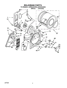 03 - Section parts for Whirlpool Dryer LER5434AN0 / from AppliancePartsPros.com