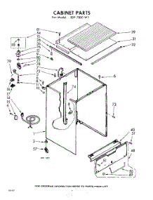 02 - Cabinet parts for Whirlpool SDF7800W1 / from AppliancePartsPros.com