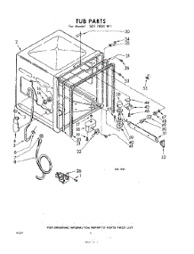06 - Tub parts for Whirlpool SDF7800W1 / from AppliancePartsPros.com