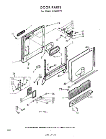 02 - Door parts for Whirlpool SAU300P0 / from AppliancePartsPros.com