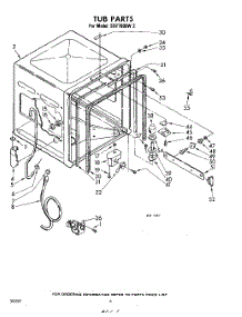 06 - Tub parts for Whirlpool SDF7800W2 / from AppliancePartsPros.com