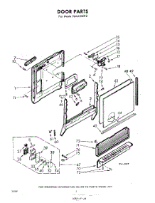 02 - Door parts for Whirlpool SAU300P2 / from AppliancePartsPros.com