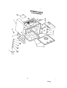 13 - Stirrer parts for Whirlpool Range SM980PEYN0 / from AppliancePartsPros.com