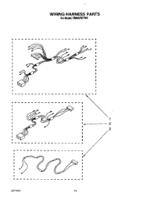14 - Wiring Harness parts for Whirlpool Range SM980PEYN0 / from AppliancePartsPros.com