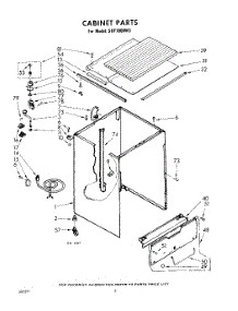 02 - Cabinet parts for Whirlpool SDF7800W3 / from AppliancePartsPros.com