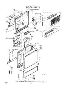 04 - Door parts for Whirlpool SDF7800W3 / from AppliancePartsPros.com