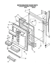 06 - Refrigerator Door parts for Kitchenaid Refrigerator KTRS20KAAL01 / from AppliancePartsPros.com