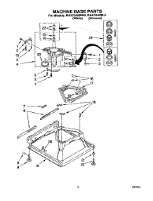 06 - Machine Base parts for Whirlpool Washer RAX7245BL0 / from AppliancePartsPros.com