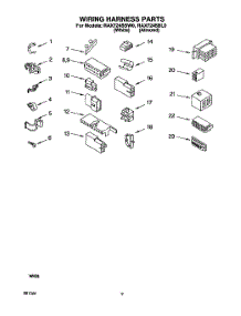 07 - Wiring Harness parts for Whirlpool Washer RAX7245BL0 / from AppliancePartsPros.com