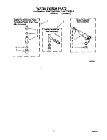 10 - Water System parts for Whirlpool Washer RAX7245BL0 / from AppliancePartsPros.com