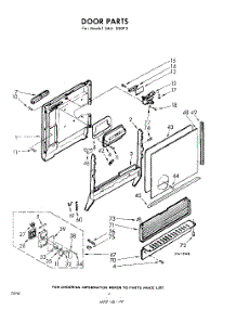 02 - Door parts for Whirlpool SAU300P3 / from AppliancePartsPros.com