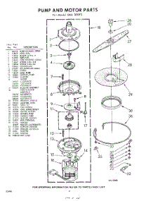06 - Pump And Motor parts for Whirlpool SAU300P3 / from AppliancePartsPros.com