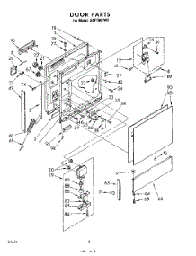 04 - Door parts for Whirlpool SDF7801W0 / from AppliancePartsPros.com