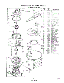 09 - Pump And Motor parts for Whirlpool SDF7801W0 / from AppliancePartsPros.com
