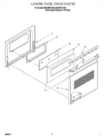 04 - Lower Oven Door, Optional parts for Whirlpool Oven RB270PXYB0 / from AppliancePartsPros.com