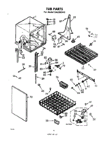 04 - Tub parts for Whirlpool SAU300W0 / from AppliancePartsPros.com