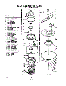 06 - Pump And Motor parts for Whirlpool SAU300W0 / from AppliancePartsPros.com