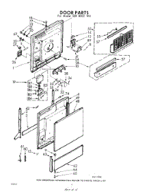 04 - Door parts for Whirlpool SDF8000W0 / from AppliancePartsPros.com