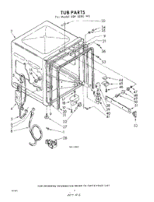 06 - Tub parts for Whirlpool SDF8000W0 / from AppliancePartsPros.com