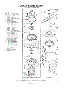 09 - Pump And Motor parts for Whirlpool SDF8000W0 / from AppliancePartsPros.com