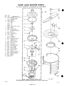 06 - Pump And Motor parts for Whirlpool SAU300W1 / from AppliancePartsPros.com