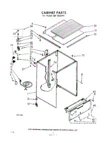 02 - Cabinet parts for Whirlpool SDF8000W1 / from AppliancePartsPros.com