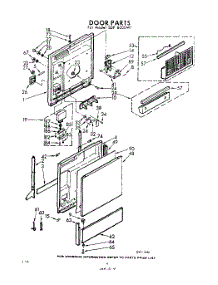 04 - Door parts for Whirlpool SDF8000W1 / from AppliancePartsPros.com