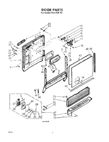 02 - Door parts for Whirlpool SAU320P0 / from AppliancePartsPros.com