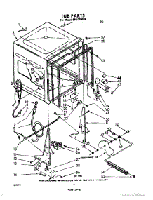 02 - Tub parts for Whirlpool Dishwasher SHU30000 / from AppliancePartsPros.com