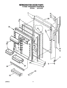06 - Refrigerator Door parts for Kitchenaid Refrigerator KTRS20KBAL00 / from AppliancePartsPros.com