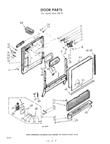 02 - Door parts for Whirlpool SAU320P1 / from AppliancePartsPros.com