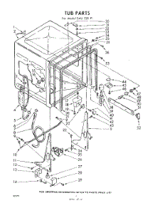 04 - Tub parts for Whirlpool SAU320P1 / from AppliancePartsPros.com