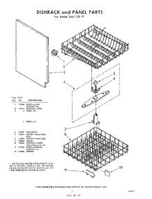 07 - Dish Rack parts for Whirlpool SAU320P1 / from AppliancePartsPros.com