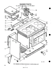 02 - Range parts for Whirlpool RYE47601 / from AppliancePartsPros.com